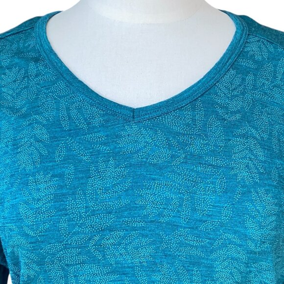 Segments Woolmark 100% Merino Wool Base Layer Teal Long Sleeve Top Gorpcore-M - Picture 3 of 12